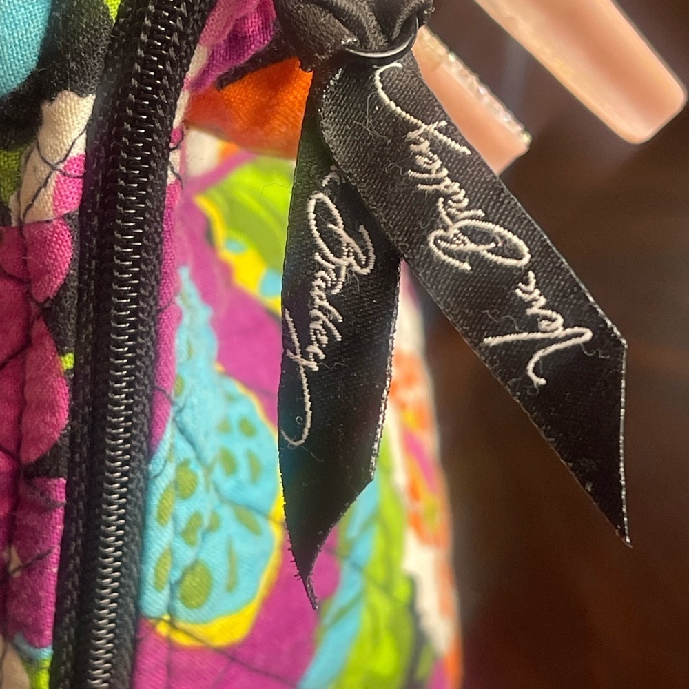 Vera Bradley Pink and Purple Quilted Shoulder Bag - Picture 6 of 14